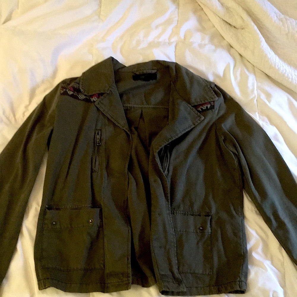 Forever 21 green utility jacket